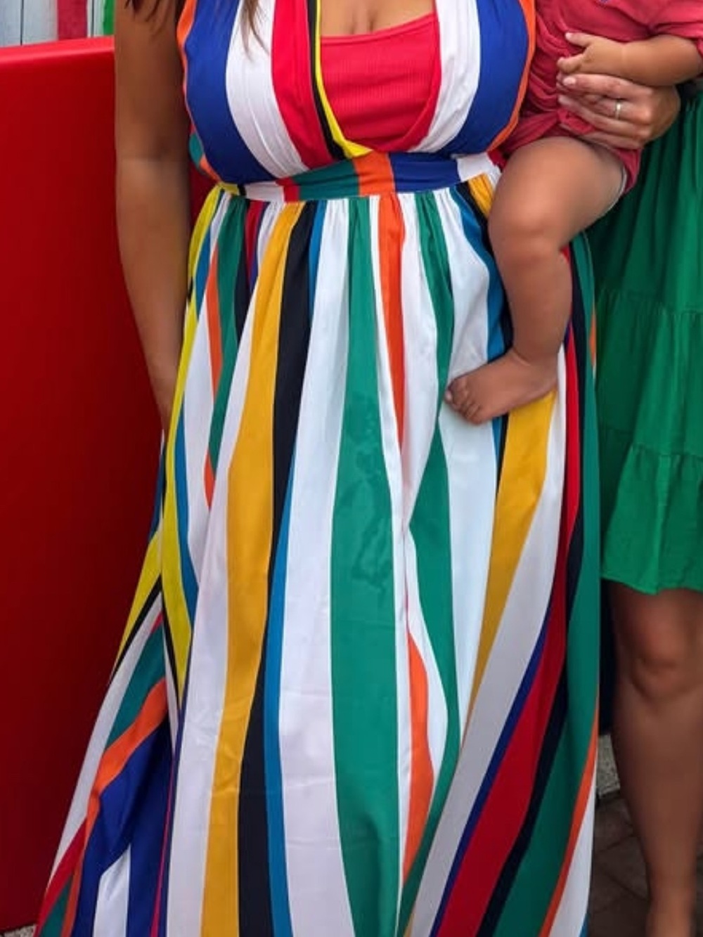 Colorful Striped Dress